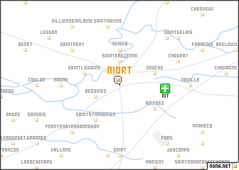 map of Niort