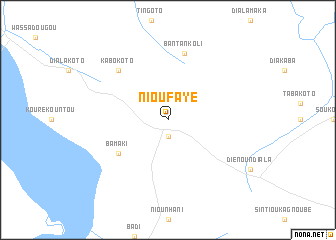 map of Nioufaye