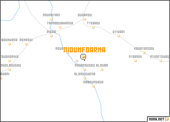 map of Nioumfoarma