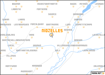 map of Niozelles