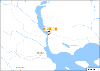 map of Nipigon