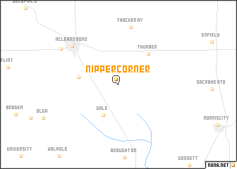 map of Nipper Corner