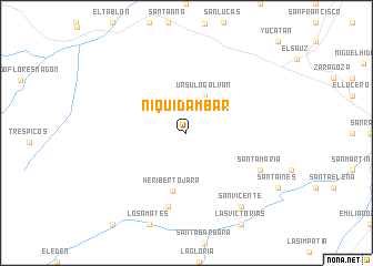 map of Niquidámbar