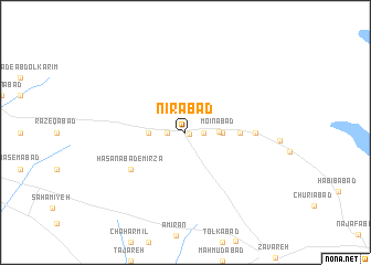 map of Nīrābād