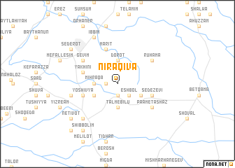 map of Nir ‘Aqiva