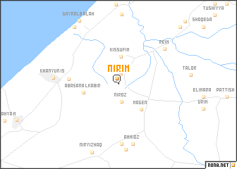 map of Nirim