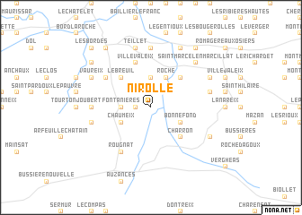 map of Nirolle