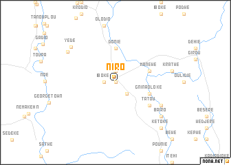 map of Niro