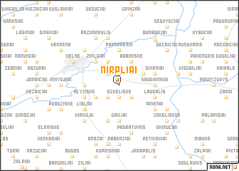 map of Nirpliai