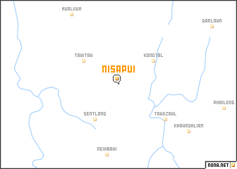 map of Nisāpui