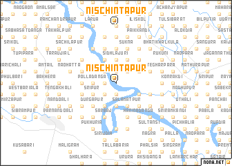 map of Nischintāpur