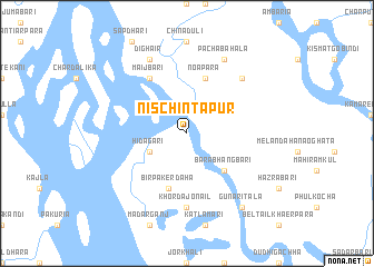 map of Nischintapur