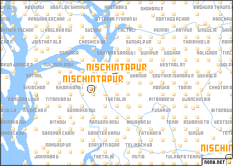 map of Nischintapur