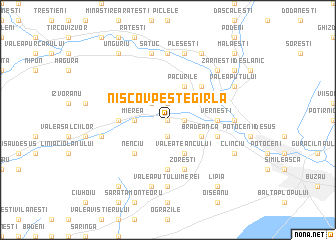 map of Nişcov Peste Gîrlă