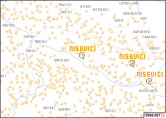 map of Niševići