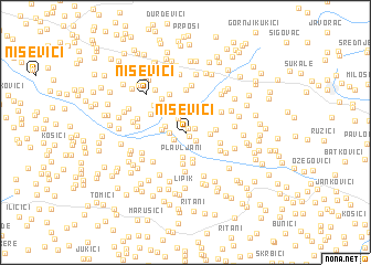 map of Niševići