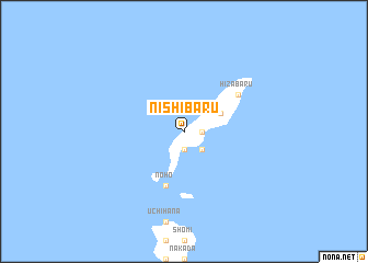 map of Nishibaru