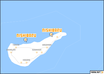 map of Nishibaru