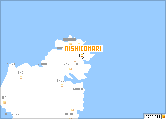 map of Nishidomari