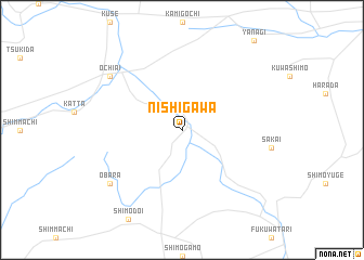 map of Nishigawa