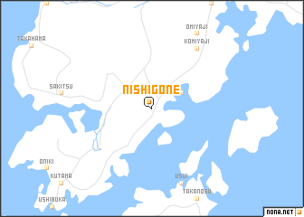 map of Nishi-gōne