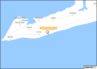 map of Nishigumi