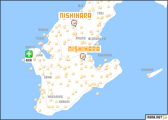 map of Nishihara