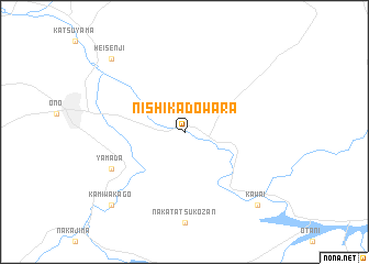 map of Nishi-kadowara