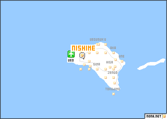 map of Nishime