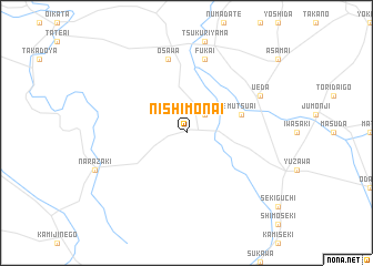 map of Nishimonai
