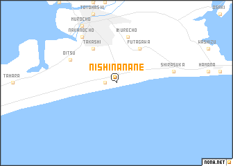 map of Nishi-nanane