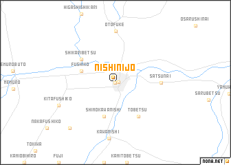 map of Nishi-nijō