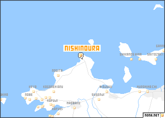 map of Nishinoura