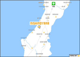 map of Nishinoyama