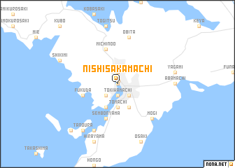 map of Nishisakamachi