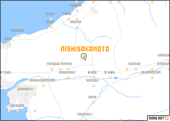 map of Nishi-sakamoto