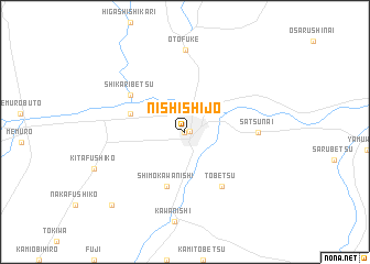 map of Nishi-shijō