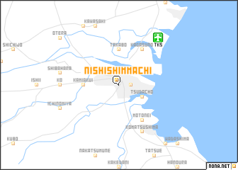map of Nishi-shimmachi
