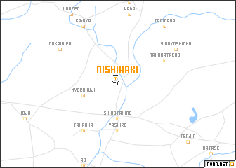 map of Nishiwaki