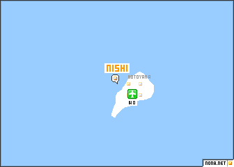 map of Nishi