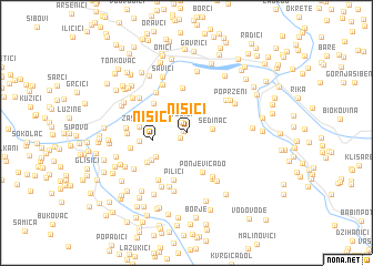 map of Nišići