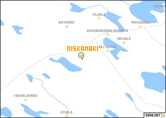 map of Niskamäki