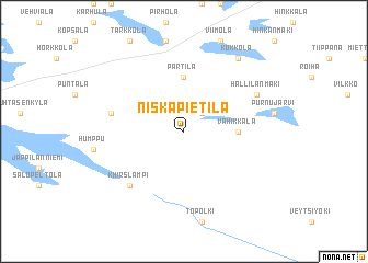 map of Niskapietilä
