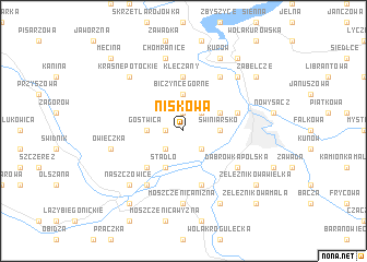 map of Niskowa