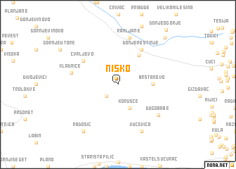 map of Nisko