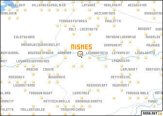 map of Nismes