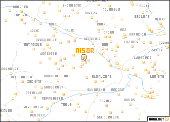 map of Nišor