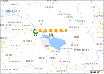 map of Nísos Ioannínon