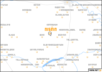 map of Nisrīn