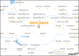 map of Niszczewice